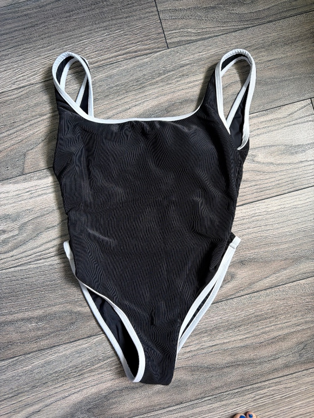 Black one piece swim
